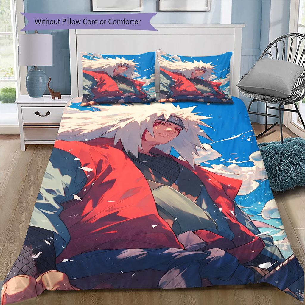 Мультяшный Узор Комплект Постельного Белья Одеяло Пододеяльник Наволочка Домашний Декор Подарок на День Рождения (1 пододеяльник + 2 наволочки, без наполнителя)