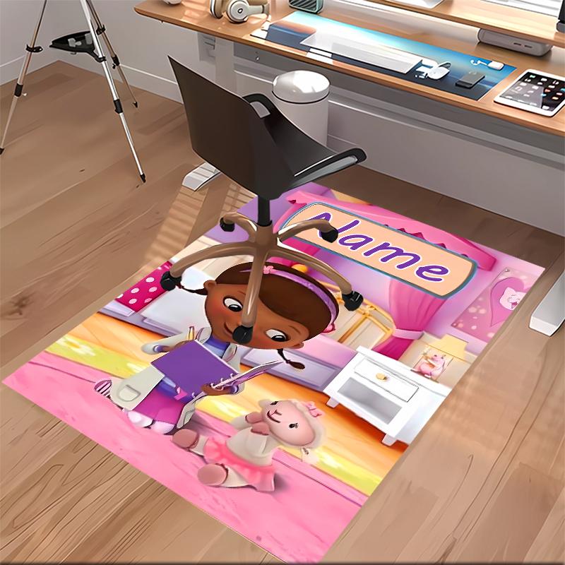 Custom personalization Doc McStuffins Print Area Rug - Soft, Washable Non-Slip Indoor Mat,Living Room,Home&Office Decorative Rug