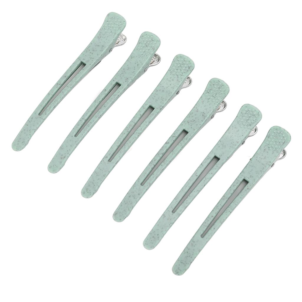 6 шт. Зажим для укладки волос «утиный клюв» Профессиональный Портативный Салонный Зажим для секционирования волос для Женщин Девушек Зеленый