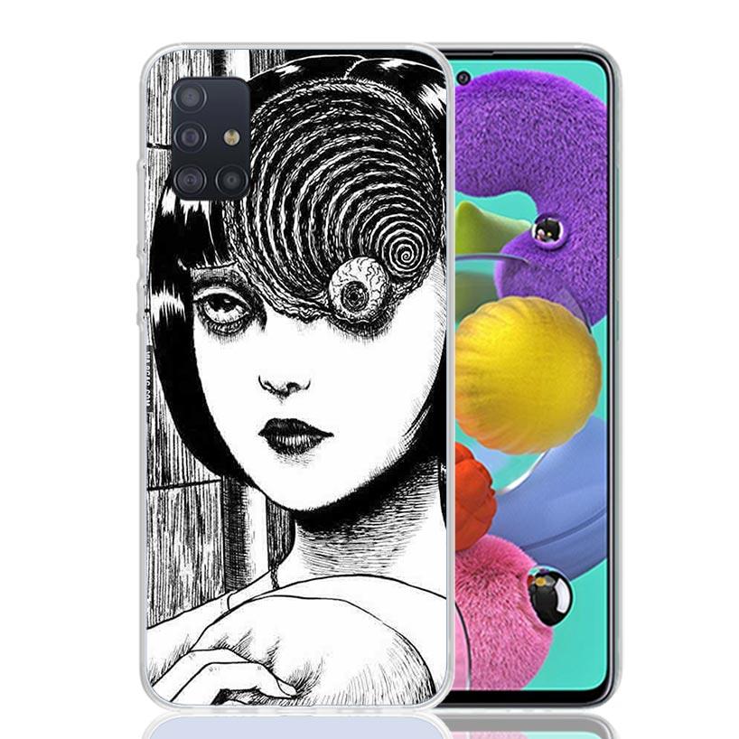 Japanese Horror Comic Anime Phone Case For Samsung Galaxy A52 A32 A22 A12 A02S A50S A30S A51 A31 AA71 Note 20 Ultra 10 S10 Plus