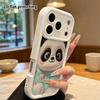 Phone case: 2D flat design, suitable for iPhone 18 17 16 15 14 13 Pro protective case, panda big head, perfect Christmas and Halloween holiday gift