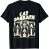 Кошачья Шабаш Смешная Кошачья Футболка(1)