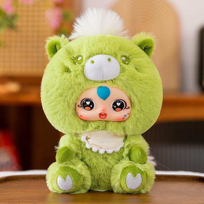 Милая плюшевая игрушка пони, подарок на Новый год, виниловая кукла с лицом, подвеска, талисман зодиакальной лошади, настольные качели, одобрение