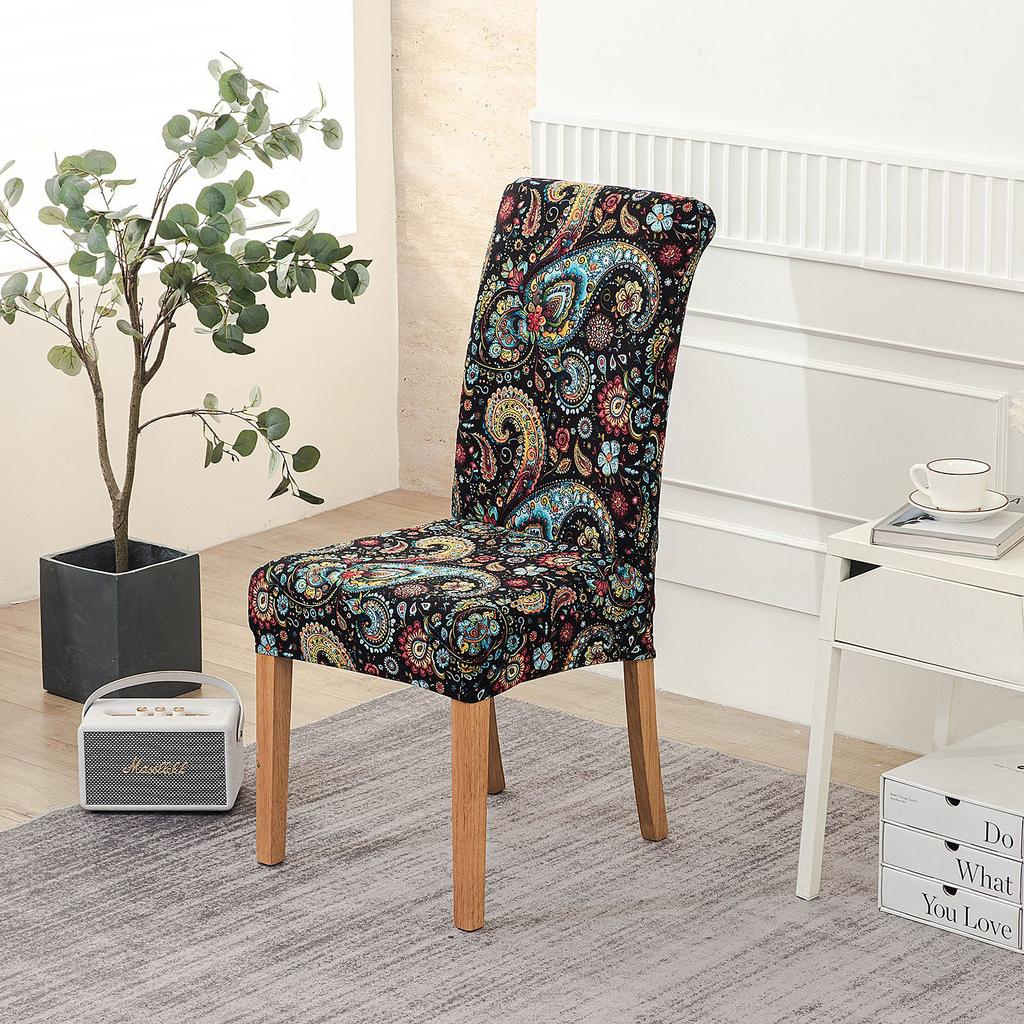 Новый принт Четыре сезона Отель Дом Эластичный чехол на стул Ресторан Цельная подушка для стула Современный простой чехол на стул