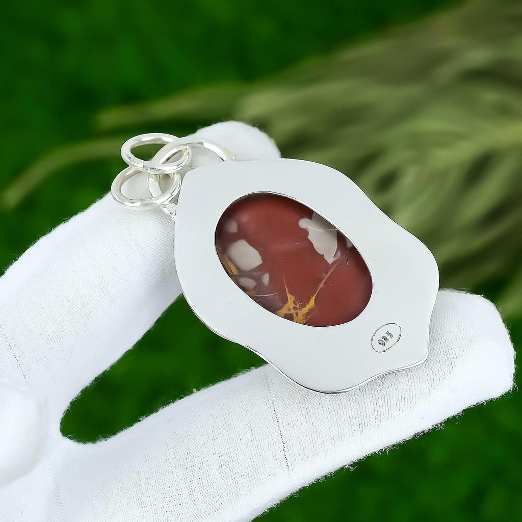 Birthday Gift For Her Natural Noreena Jasper Gemstone Pendant 925 Silver