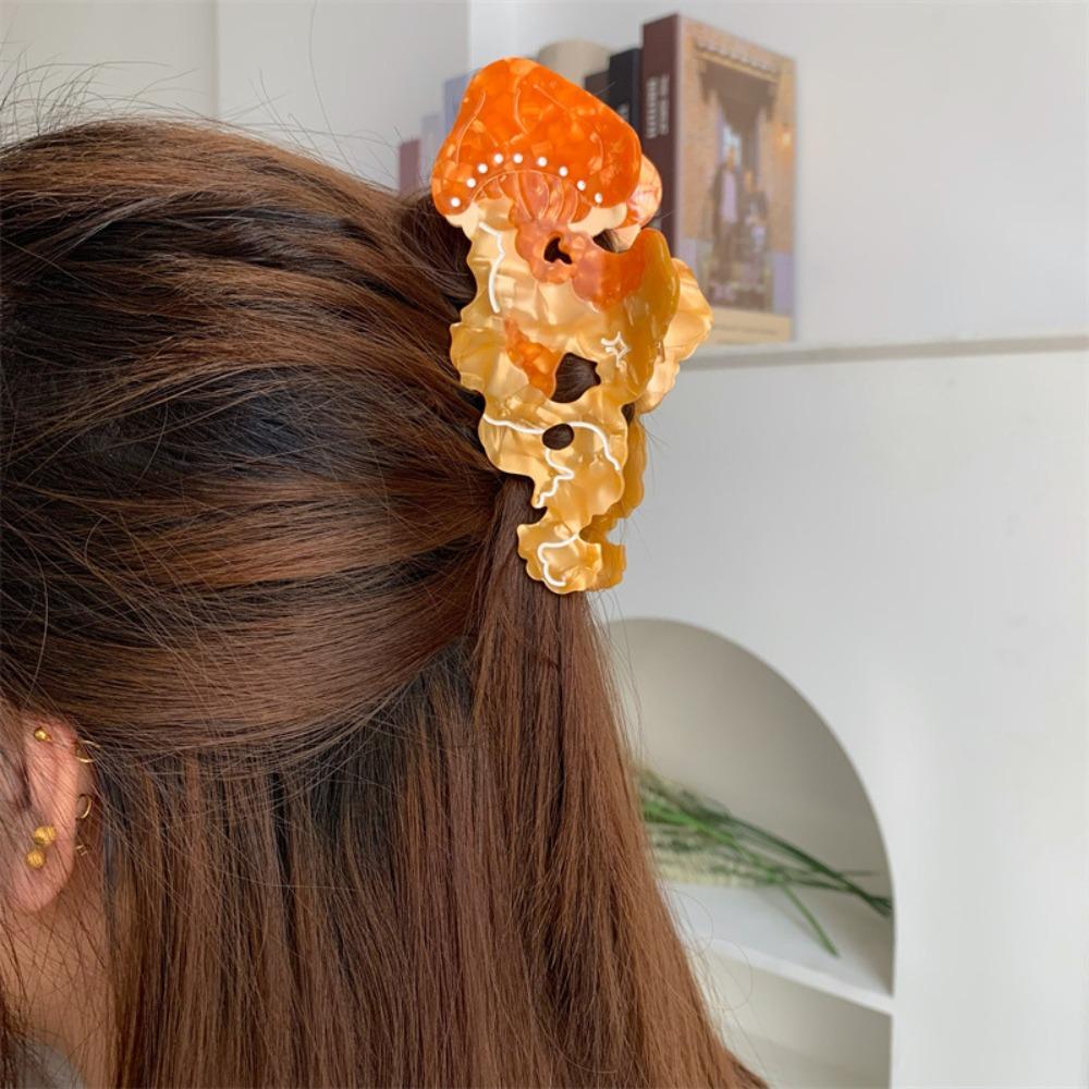 Acetic Acid Cartoon Animal Hair Clip Sweet Cute Shark Clip Fashion Jellyfish Hair Claw  Daily