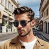 Fashion Half Frame Sunglasses For Men Women Punk Sunglasses Travel Driving Uv Resistant Sunglasses Trendy Goggles Shades Uv400