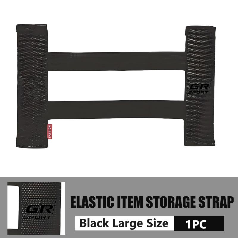 Car Interior Organizer Back Rear Trunk Storage Mesh Fixed Straps For Toyota GR Sport Yaris Chr Auris Rav4 Prius Prado Avensis ER2