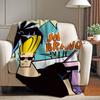 Cartoon J Johnny B Bravo Blanket For Sofa Office Bed Plane Travel Sleep Read Relax Camping Soft And Warm