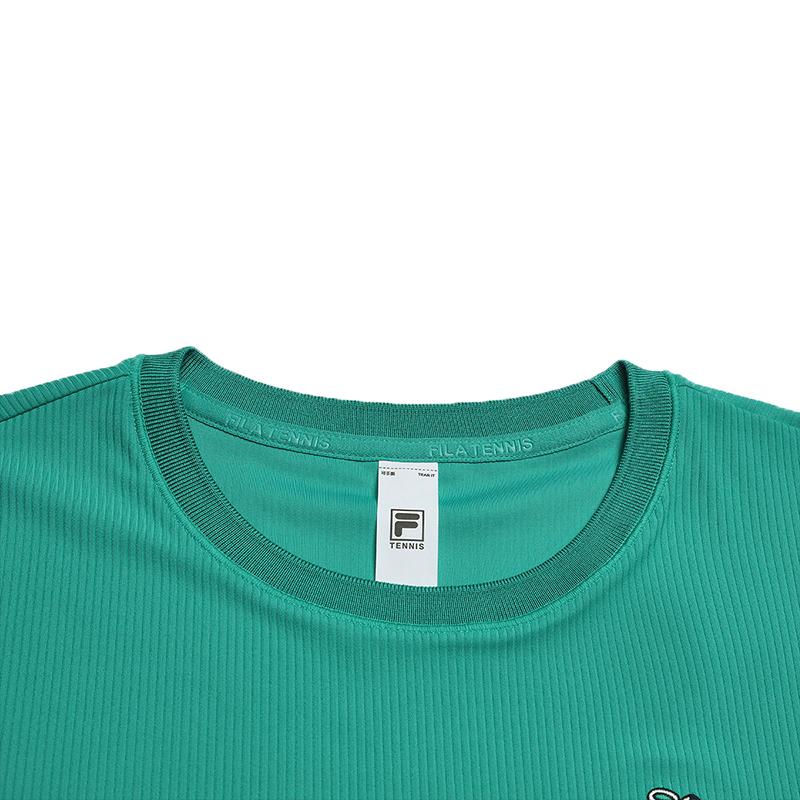 Fila Теннисная футболка с охлаждающим эффектом, отводящая влагу, антибактериальная, простая, модная, универсальная, женские топы A11W633125FDG