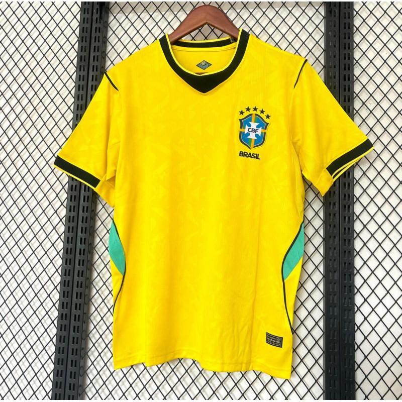 Mens Short Sleeve Soccer Jersey 2026 Brazil Home Away Training Match Sports Top