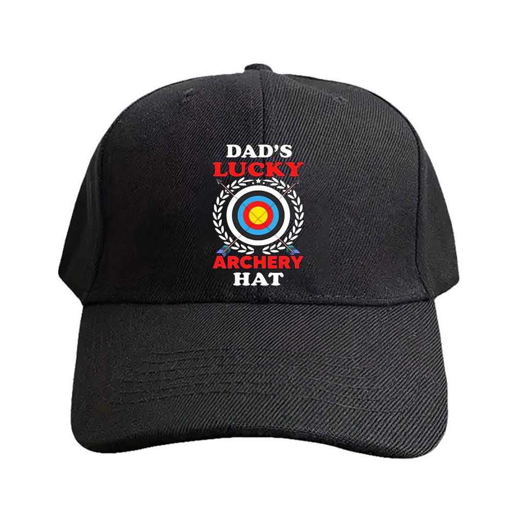 Dads Lucky Archery hat Cap Summer Woman Man Baseball Cap Adjustable with Curved Brim Duckbill Cap Protection Sun Hats