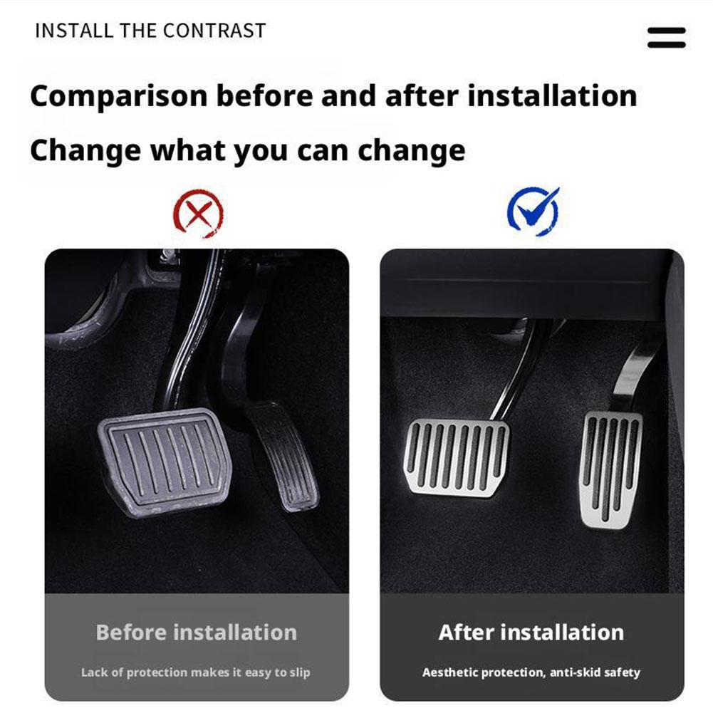 Накладки на педали тормоза и газа Удобные Противоскользящие Педаль газа и тормоза для отдыха Для Tesla Model Y Launch Juniper Highland