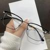 Новая Мода Бизнес Маленькая Оправа Мужские Очки для Близорукости Ретро HD Металлическая Оправа Дисплей Темперамент Очки с Защитой от Синего Света