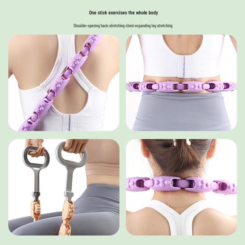 Съемный массажер-растяжитель для спины с роликами для шеи, плеч и спины