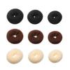 New Useful 3 Pcs Stylish Hair Band Doughnut Shape Ring Style Front Style Doughnut Tied Up To Do Hair Decoration Supplies