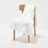 Плед MUJI, который также можно использовать как покрывало для комнаты 100 x 180 84761324 Плетение для дивана, см, кремово-белый