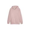 Puma Solid Color Casual Drop Shoulder Long Sleeve Hoodie Unisex Tops Pink 625301-23