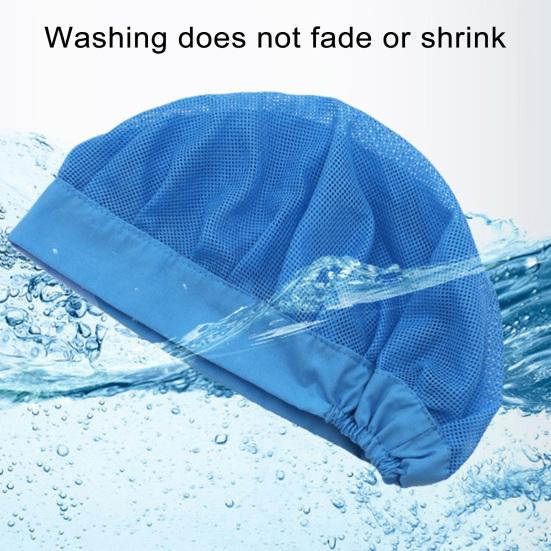 Поварской колпак унисекс для кухни, колпак для ресторана отеля, поварской колпак с хорошей воздухопроницаемостью, ажурный сетчатый однотонный колпак для официанта, повара, мастерской, фабрики