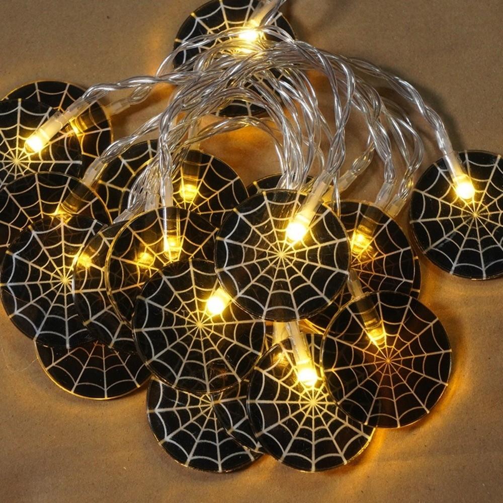 Solar Powered Halloween String Lights Skull Pumpkin Bat Luminous LED Lights String Portable Halloween Twinkle Lights