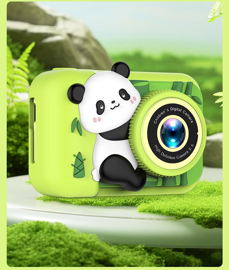 Детская HD-камера Panda с двумя объективами - Мини-цифровая камера для фото и видео