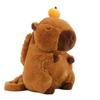 Capybara Dolphin Plush Backpack Cute Stuffed Toy Shoulder Bag Dual UseTote for Kids Girls Daily Travel Gift Valentine's Day Gift