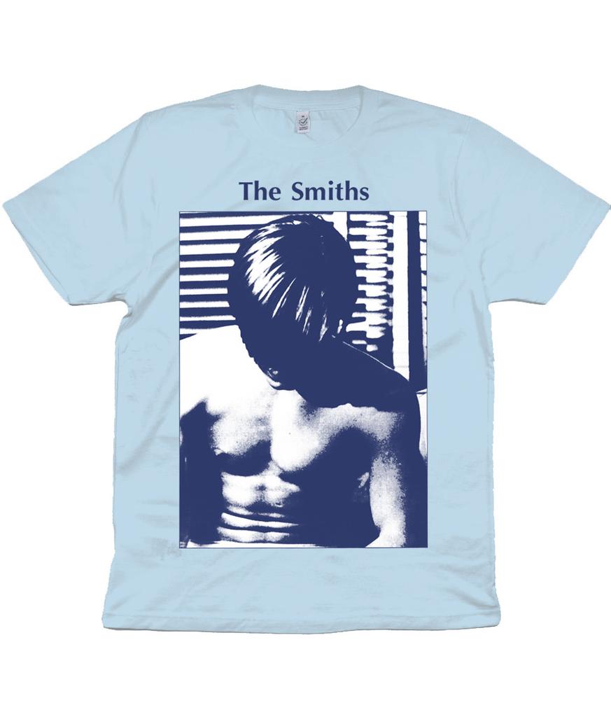 The Smiths - The Smiths - 1984 - Blue and White - Organic T-Shirt Mens Womens Tees Top - Morrissey