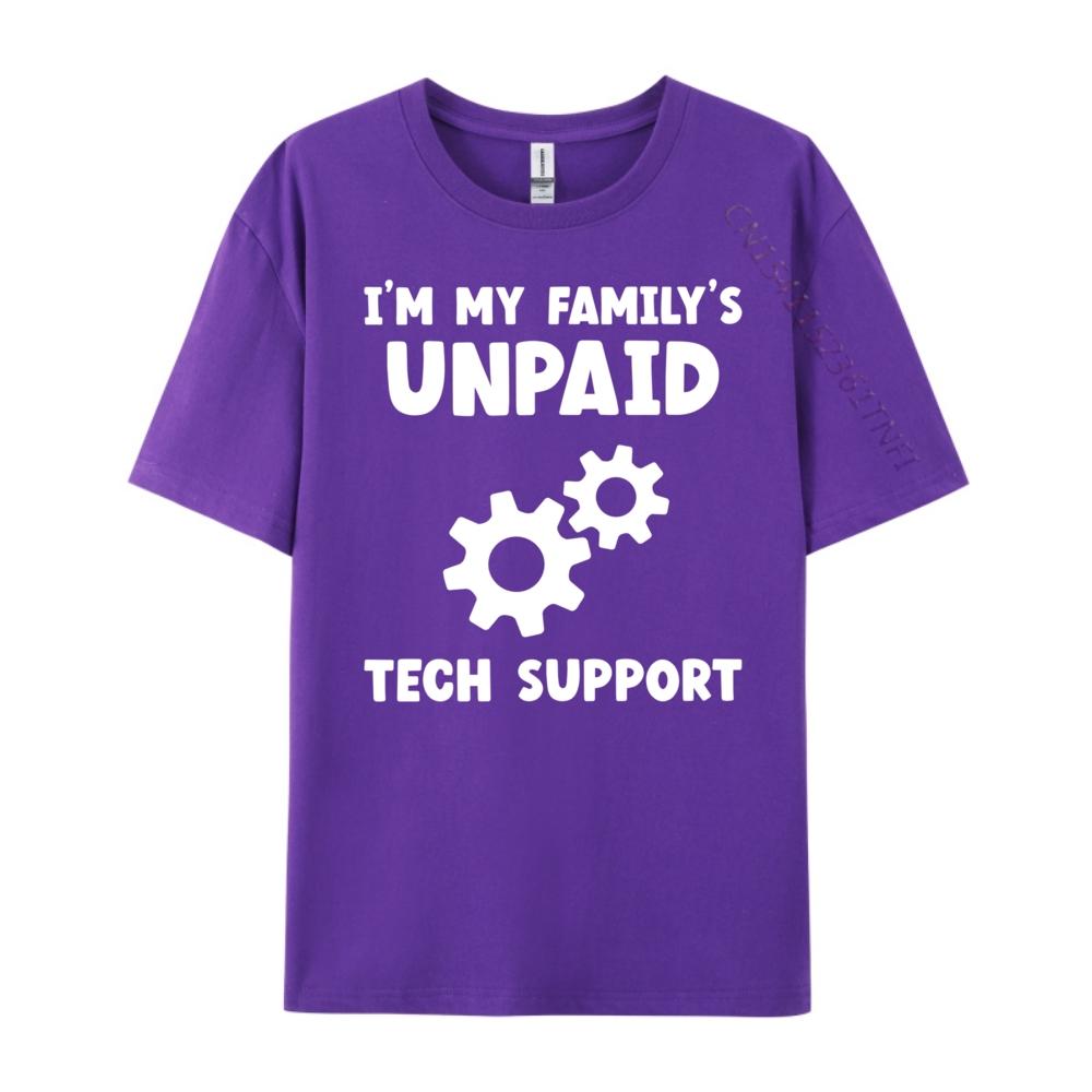 I M My Family Unpaid Tech Support It Nerd Geek Computer Oversized T Shirt Men Mens Christmas Graphic Tee Shirt