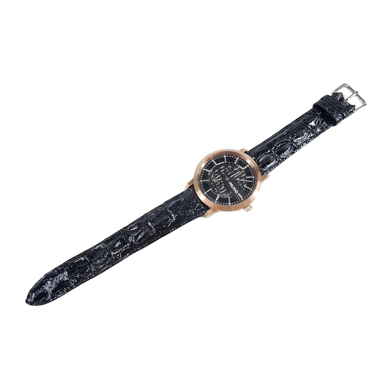[Pelgio] ремешок для часов из крокодиловой кожи, сменный ремешок из крокодиловой кожи, для мужчин, ручная работа, с пряжкой 18 мм. /20 /22 /24 /26 Для мм. (черный, мм.)