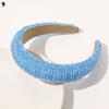Handwoven Crystal Hair Bands From Europe And America, Women's Baroque Sponge Thickened Headband, Simple Hair Accessories