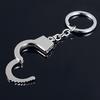 Красивый брелок для ключей, подарок любителю гаджетов, двойные наручники, металлический брелок для ключей