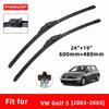 Car Wipers Double Rubber for VW Golf 5 2003-2005 Front Brushes Cutter Automobiles Parts Accessories Windscreen Wipers Wear Parts