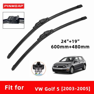 Автомобильные дворники двойные резиновые для VW Golf 5 2003-2005 Передние щетки Резак Автомобильные детали Аксессуары Стеклоочистители Изнашиваемые детали