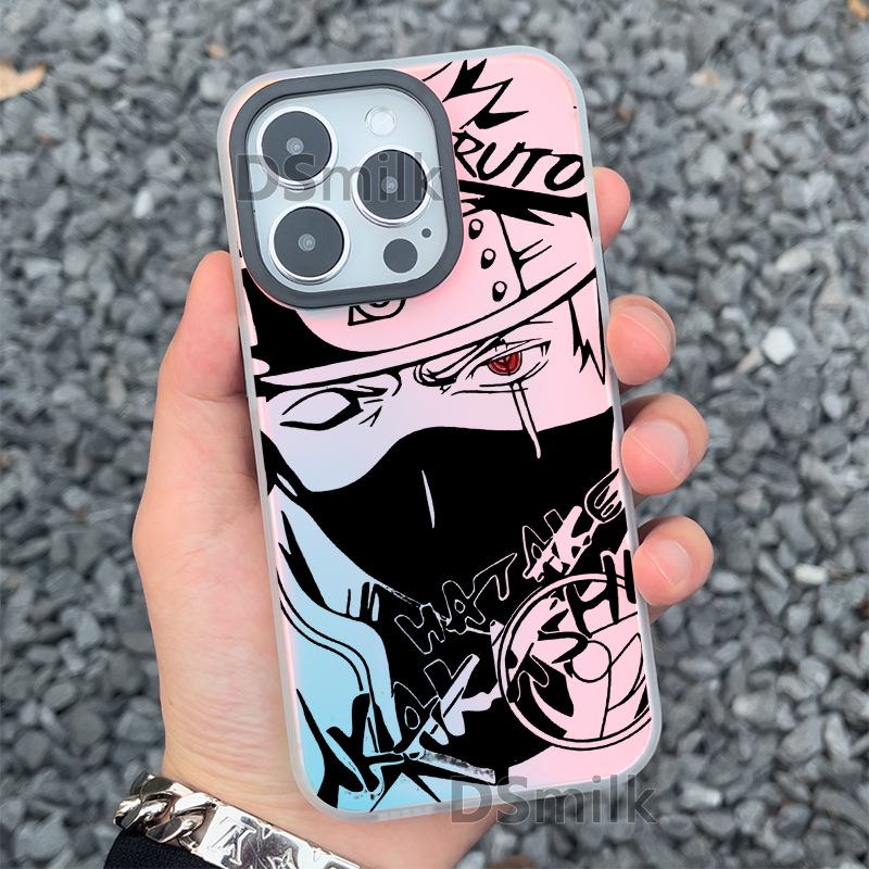 Цветной лазерный чехол Ninja для iPhone 15 Pro - Аврора Белый для Apple 11XsMax, 12, 13, 14, Plus