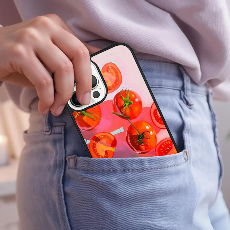 Чехол для телефона «Нарезанные помидоры» для iPhone 17 Air 15 16e 14 13 Pro Max Coque 12 11 Pro Max PLUS