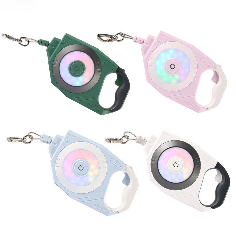 Автоматический поводок-рулетка для собак длиной 4 м со светодиодной подсветкой и лазерной игрушкой, роскошный поводок для маленьких и средних собак, аксессуары для выгула собак