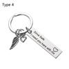 Personalized Stainless Steel Dad Fathers Boyfriend Gifts Keyring Pendant Drive Safe Men Keychain