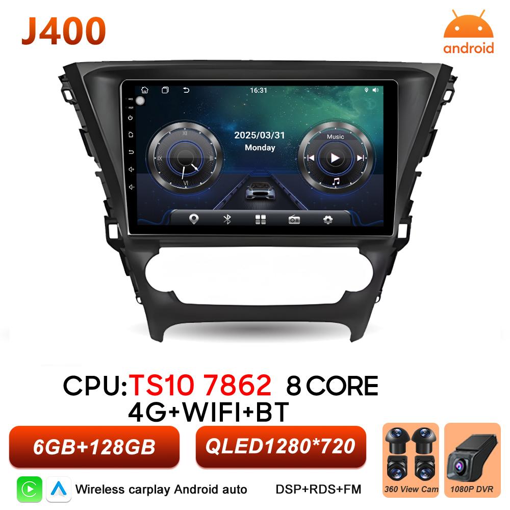 Android 16 Auto Car Radio For Toyota Avensis 3 2015 2016 2017 2018 Video Multimedia Player 2k Touch Screen 5G Wifi Bluetooth RSD