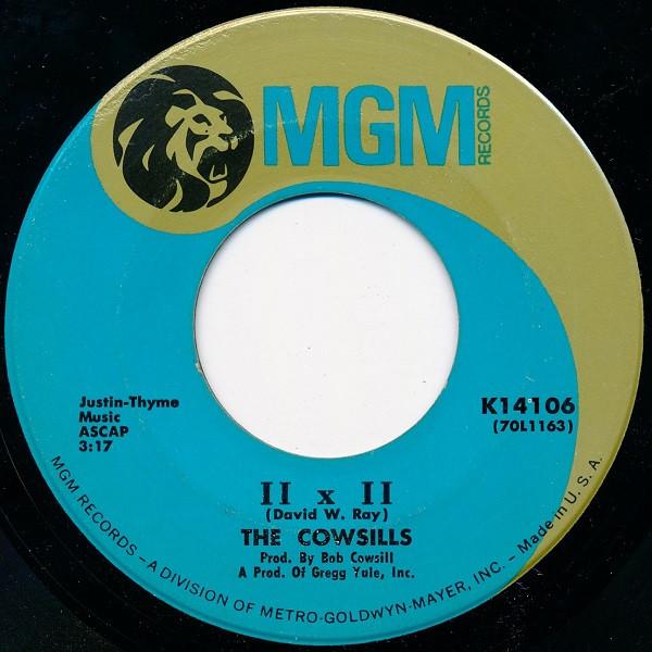 7inch Record COWSILLS - II X II K14106 MGM Records 1970 US Rock Used
