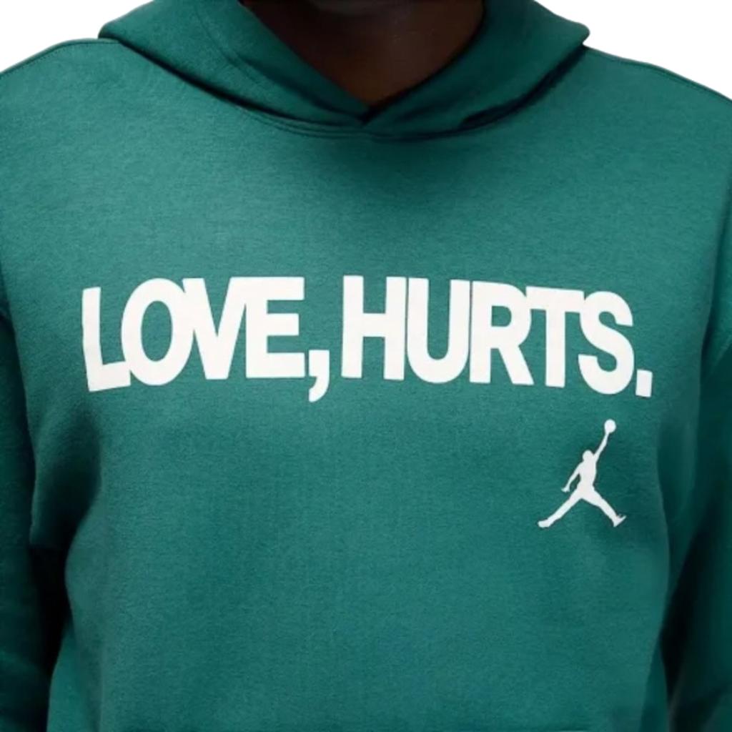 Jordan Jalen Hurts Love Hurts Pullover Fleece Hoodie Sport Teal