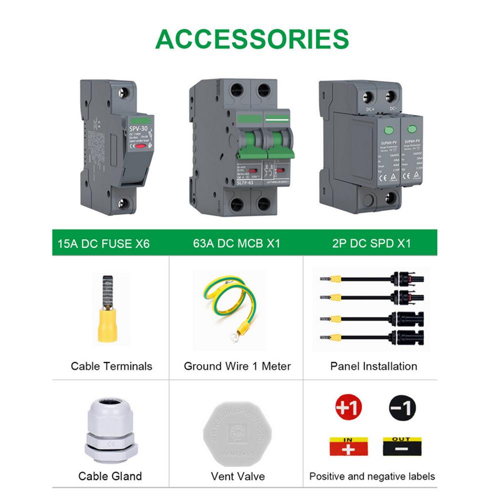 Для комплекта фотоэлектрической системы, IP65, водонепроницаемый