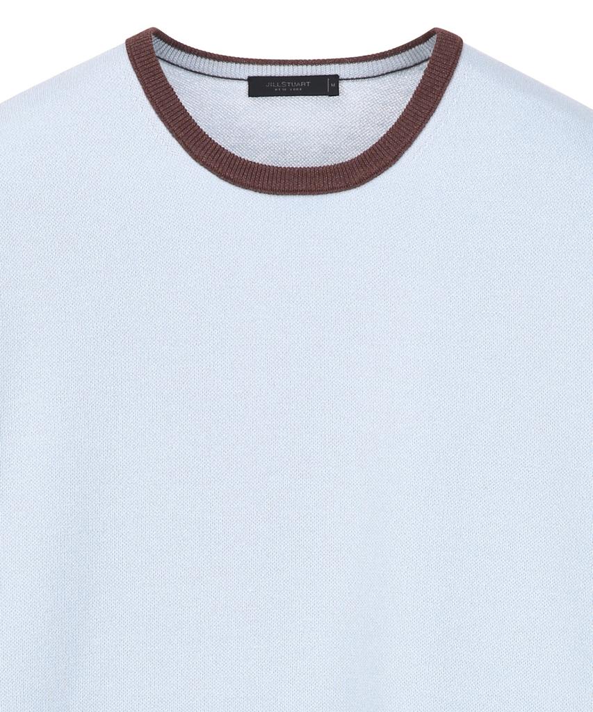 Jilseutyueoteunyuyogmaen Color Block Crew Neck Knit - Sky Blue (Jnsw6B501B1)