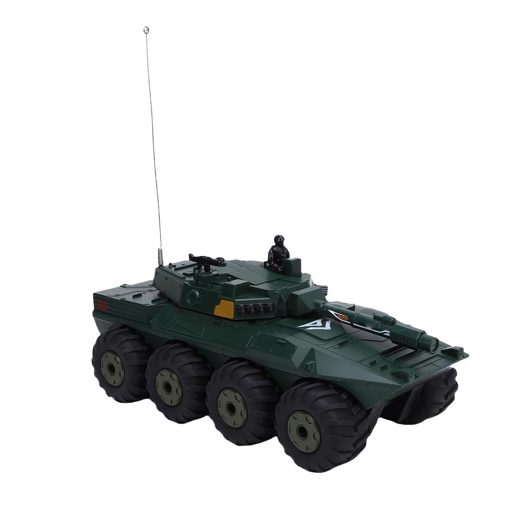 8WD RC Tank Toy, 1 32 Scale 2.4Ghz Amphibious All Terrain Remote Control Vehicle, 360 Degrees  Rotating Crawler Car for