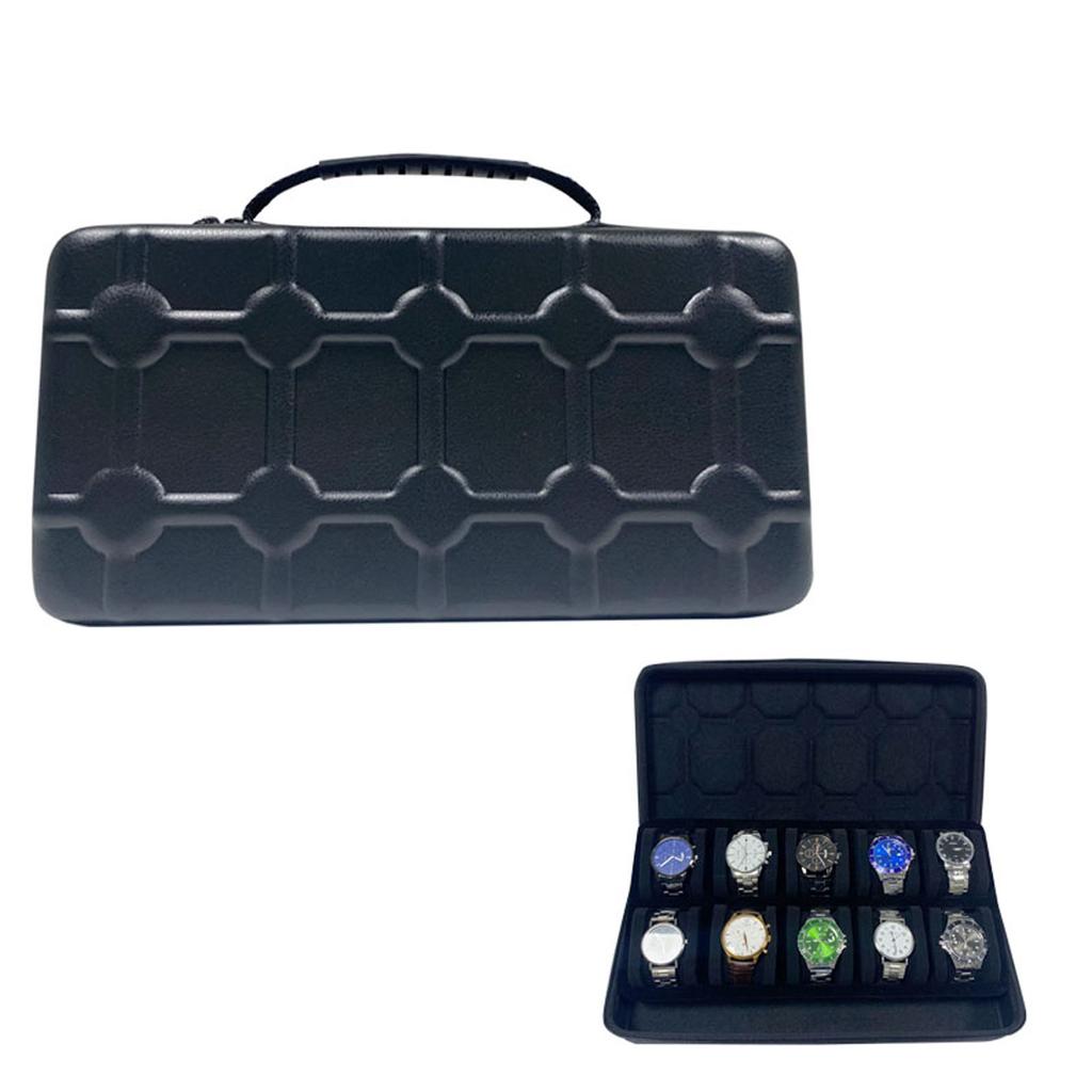 Watch Roll Travel Cases, Watch Travel Case,5 Slot Watch Roll Travel Case Organizer Display, Travel Watch Cases For Men and Women