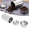 Portable 304 Stainless Steel Sealed Tea Leaf Storage Jar Canister Coffee Bean Container