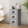 VidaXL Bedside Table Concrete Grey 39x39x67 Cm Engineered Wood 816164