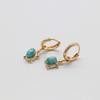 OR D`OR Amazonite Baby Turtle One-Touch Earrings