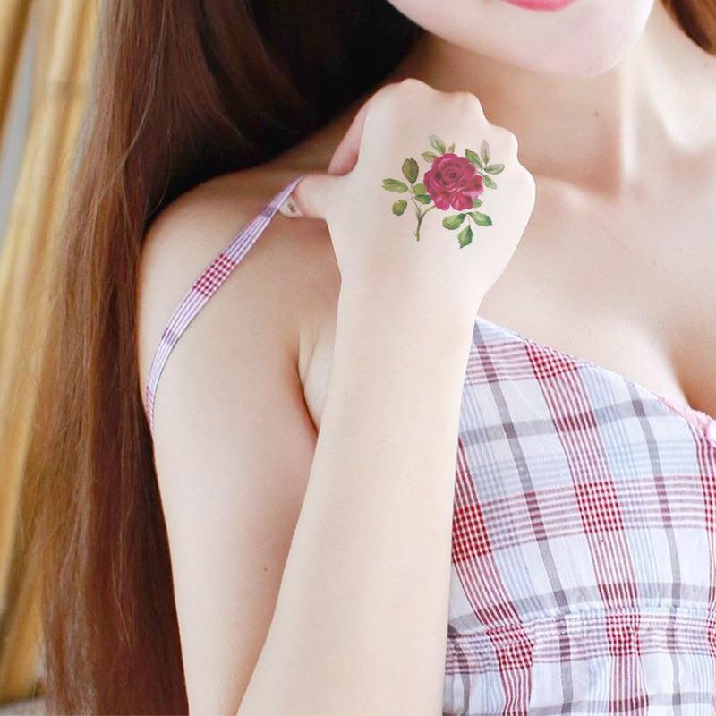 20/2 комплекта водонепроницаемых, но съемных временных татуировок с изображением милых животных и цветов