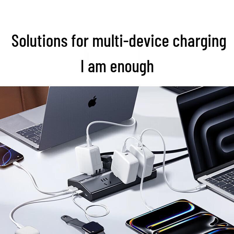 Ugreen T6 GaN 20W USB-C Fast Charging Desktop Power Strip CN plug (adapter included)