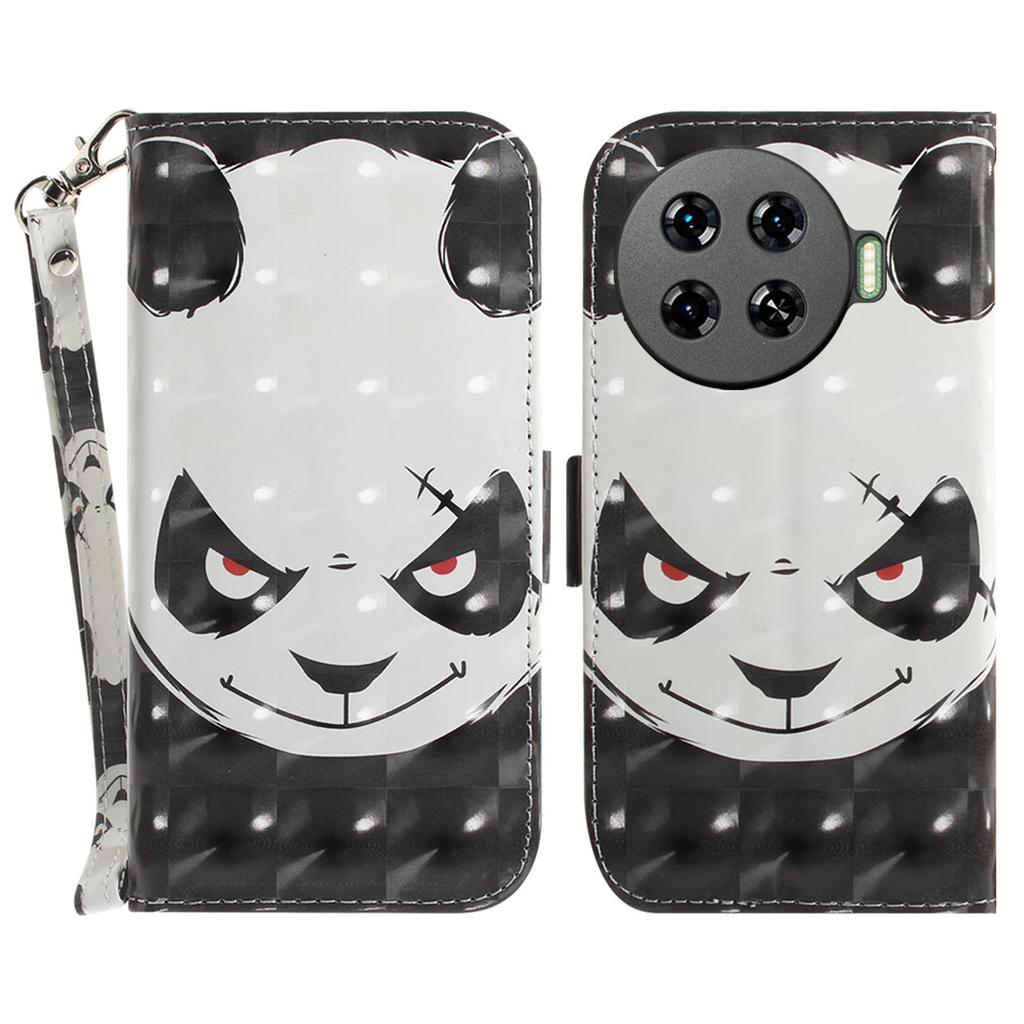 For TECNO Spark 20 Pro+ Case with Strap Pattern Printed Leather Wallet Phone Cover